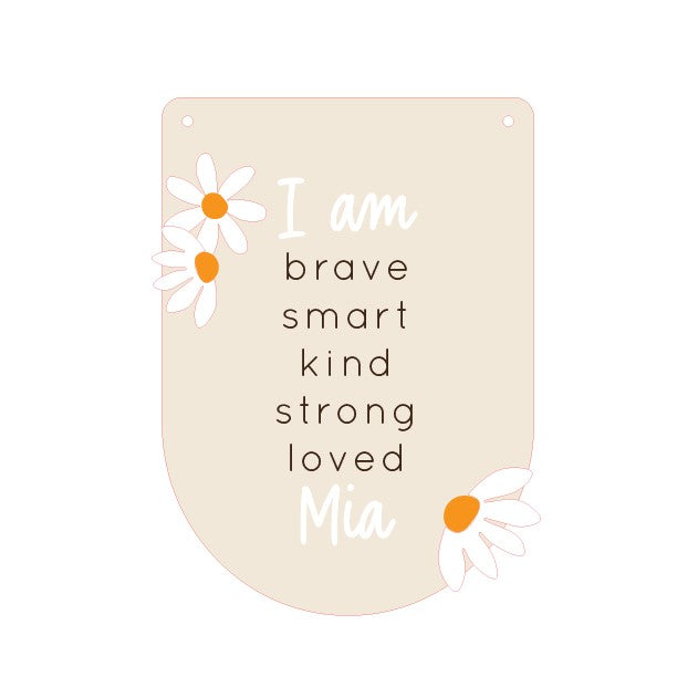 Affirmation Banner - Daisy