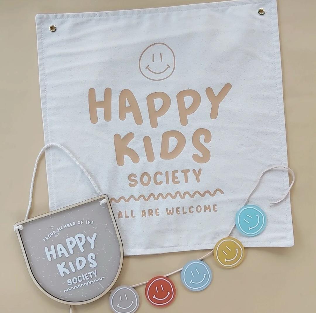 Happy Kids Society Banner | Colour Options