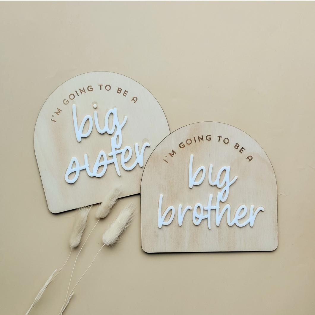 Big Brother/Sister Plaque Style 2