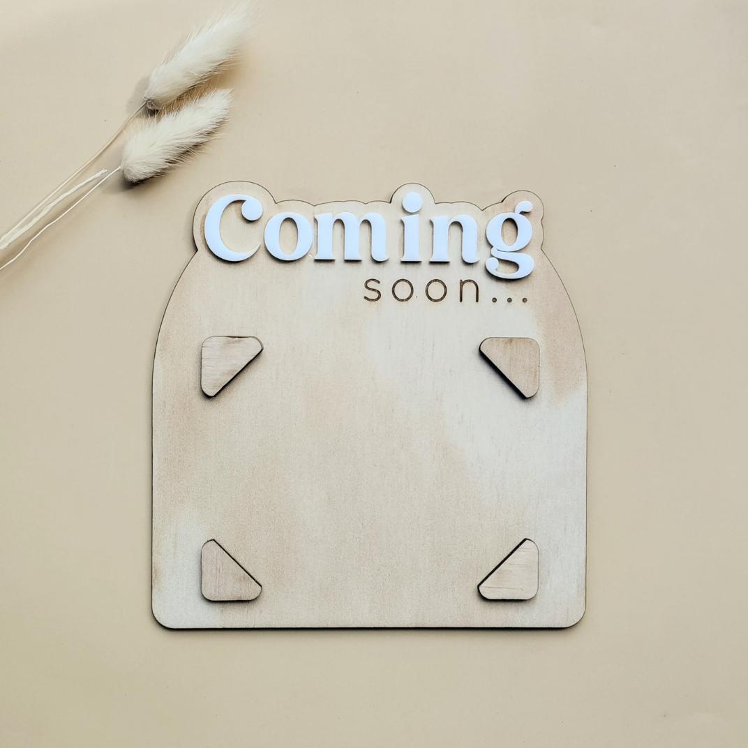 Coming Soon Sonograph Plaque Stye 1