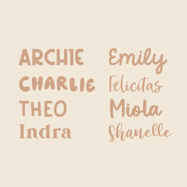 2 Layer Acrylic Name - 3 Sizes