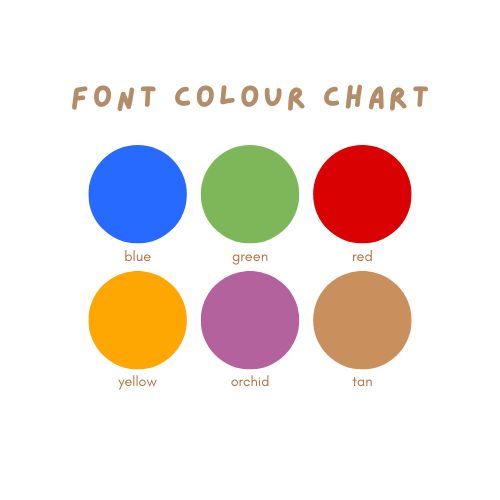 Mini Groovy Name Banner | Font Colour Options