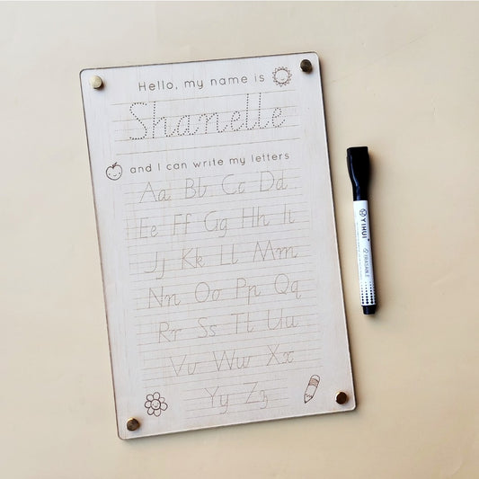 Personalised Name & Alphabet Tracing Board