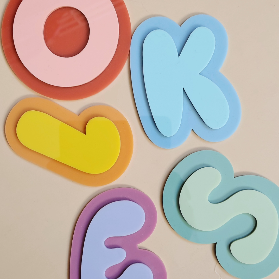 Personalised Bubble Letters - 2 Sizes