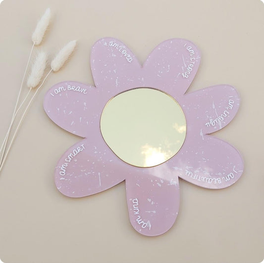 Flower Affirmation Mirror | Colour Options