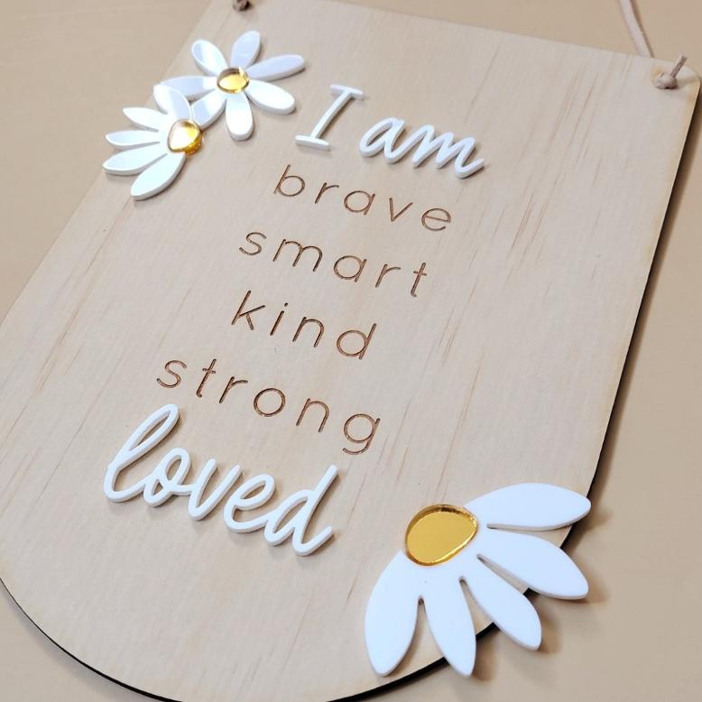 Affirmation Banner - Daisy