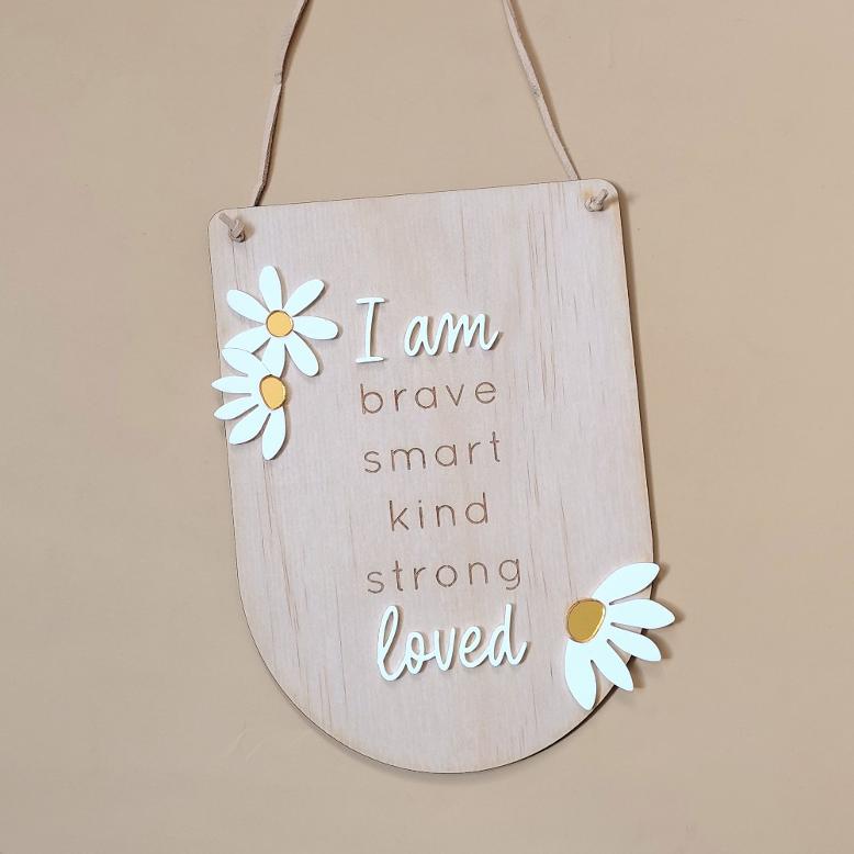 Affirmation Banner - Daisy