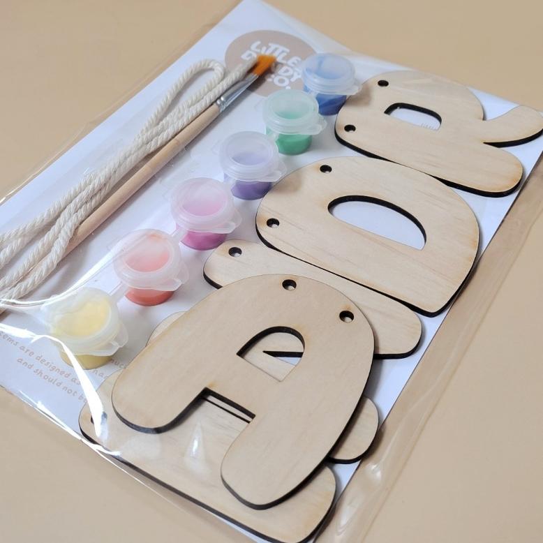Paint-Your-Own Name Garland