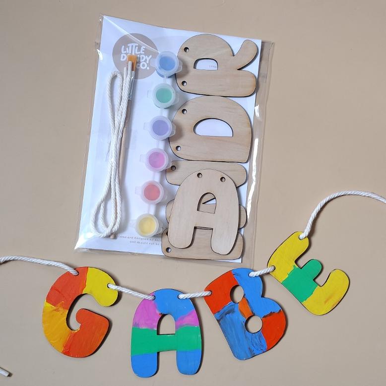 Paint-Your-Own Name Garland