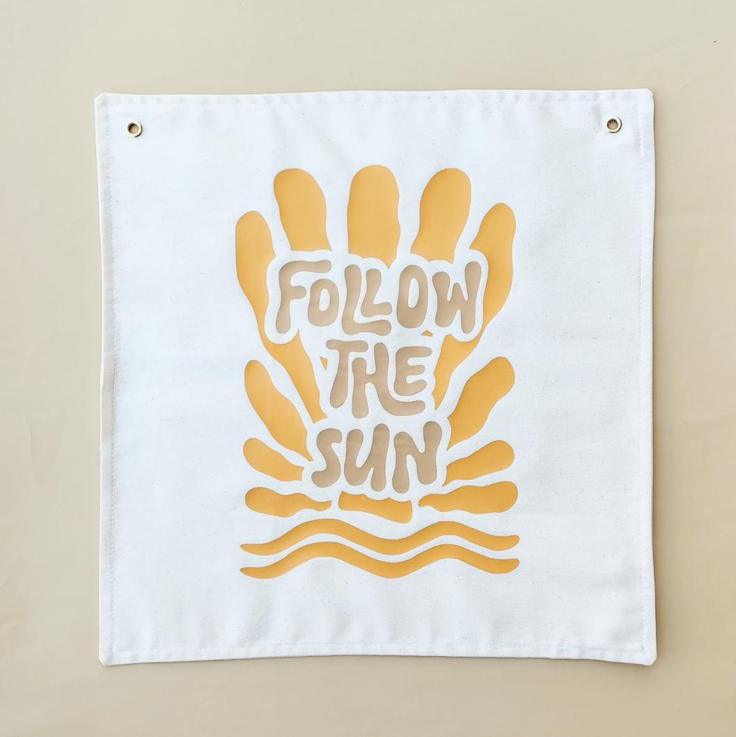 Follow the Sun Banner |  Colour Options