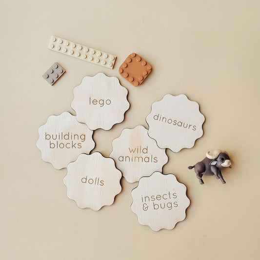 Wavy Toy Box Labels