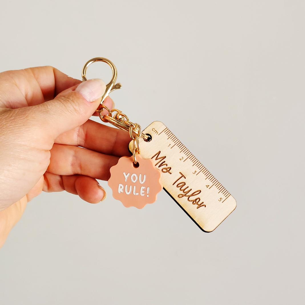 You Rule Teacher Keyring