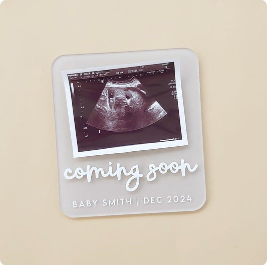 Ultrasound Announcement Plaque | Colour Options