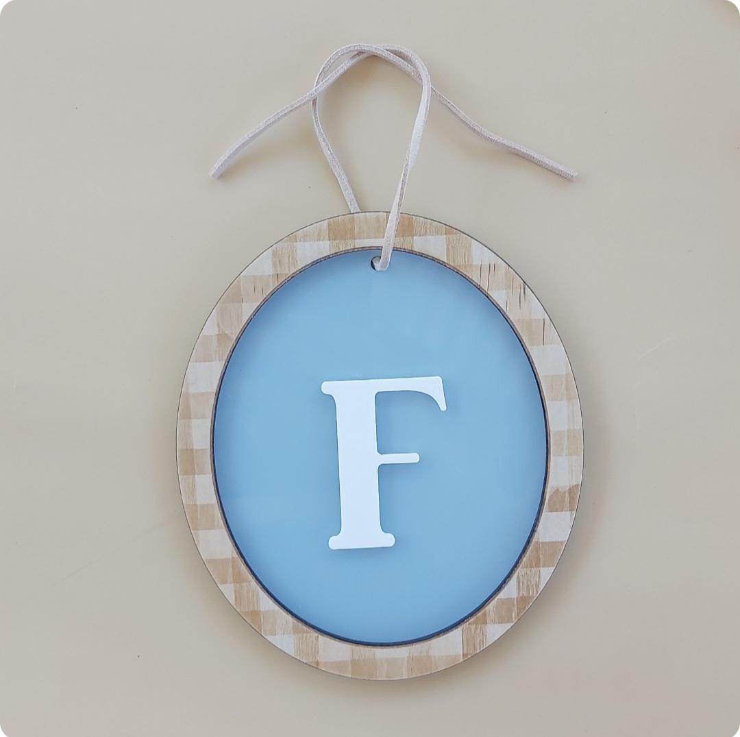 Initial Plaque - Style 3 | Colour Options