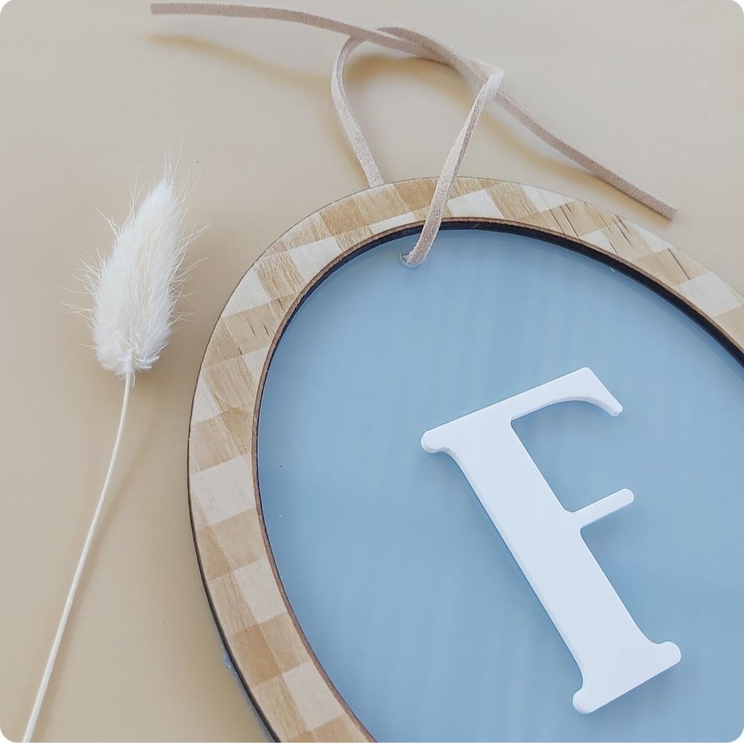 Initial Plaque - Style 3 | Colour Options