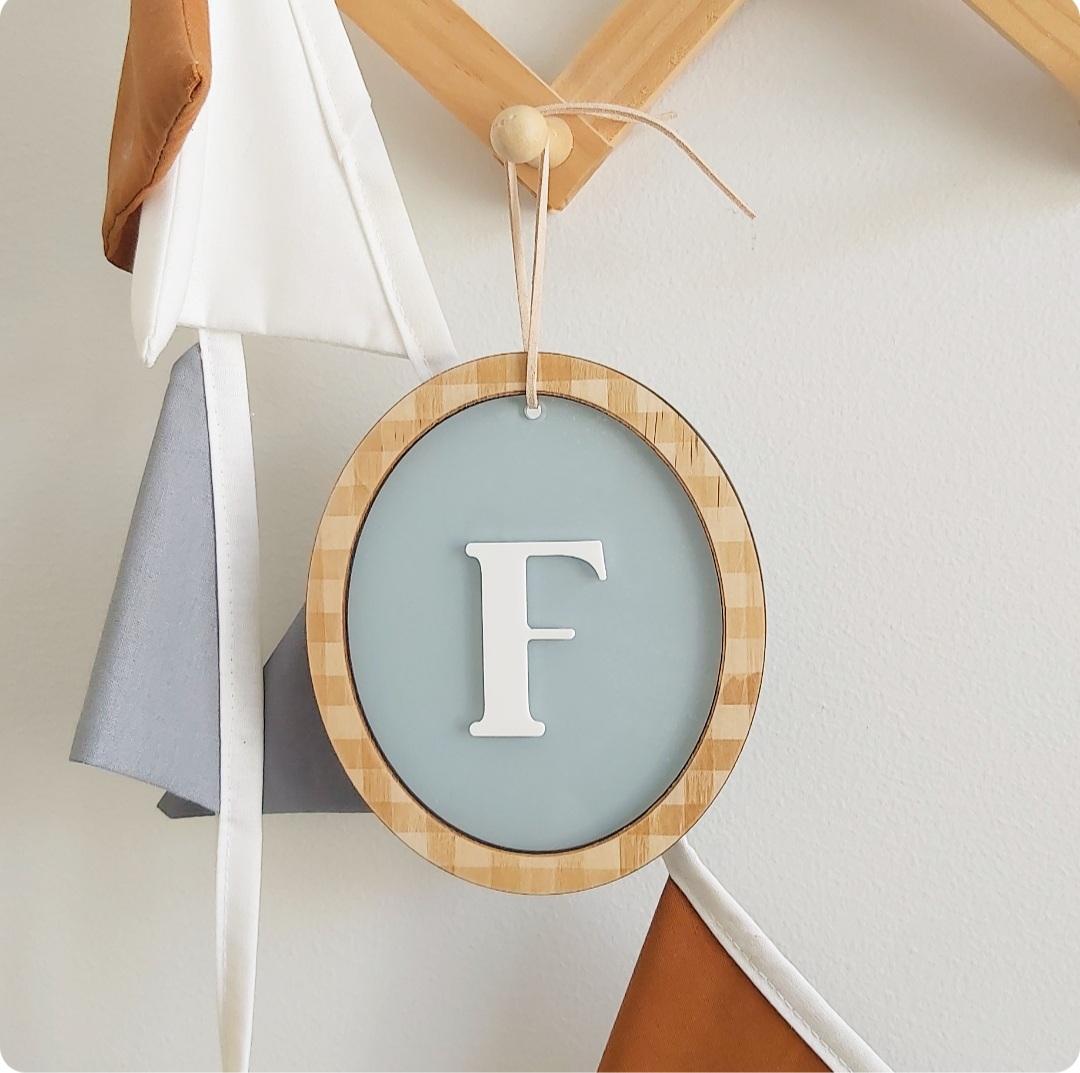 Initial Plaque - Style 3 | Colour Options