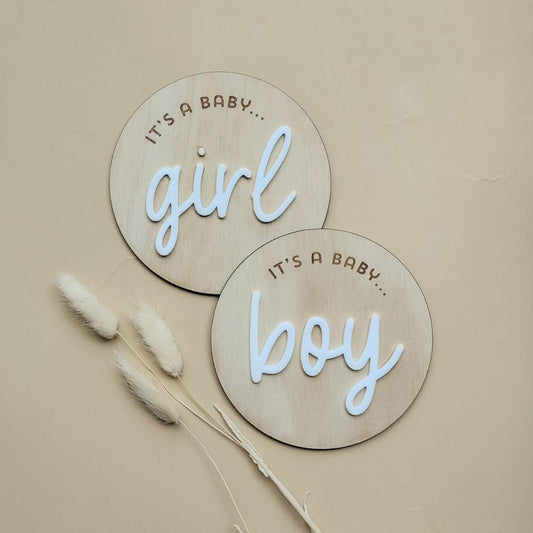 It's a Boy/Girl Plaque Style 2
