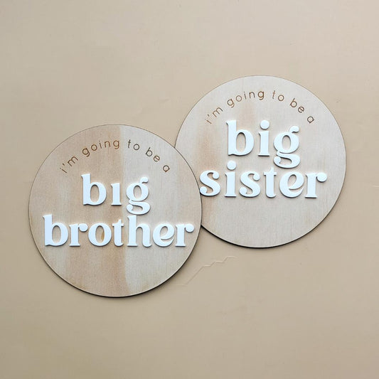 Big Brother/Sister Plaque Style 1