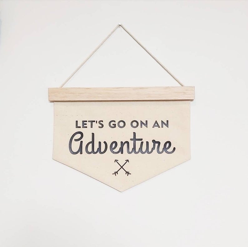 'Let's Go On An Adventure' Quote Banner
